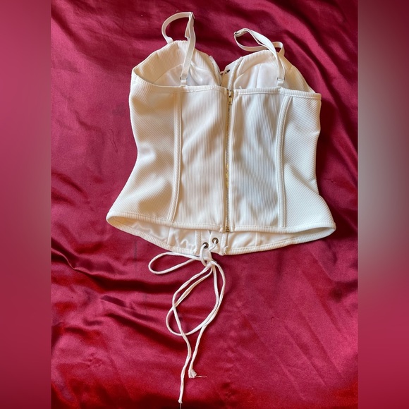 White Forever 21 corset top large - Picture 3 of 5